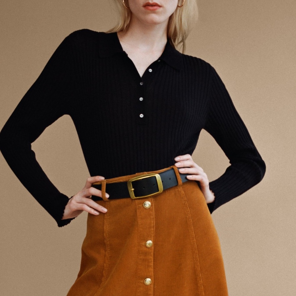 Leather belt